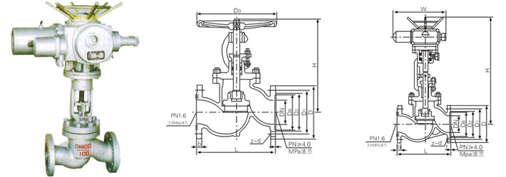 电动截止阀结构图
